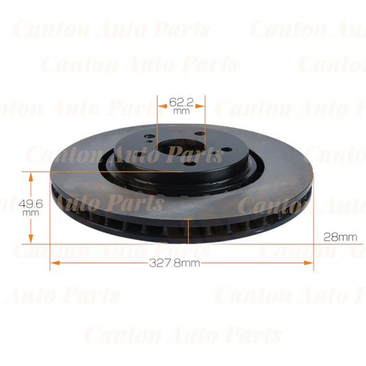 New MSM Front Brake Disc Rotors Pair for Lexus RX350 GGL25R GGL26R 2015-2022