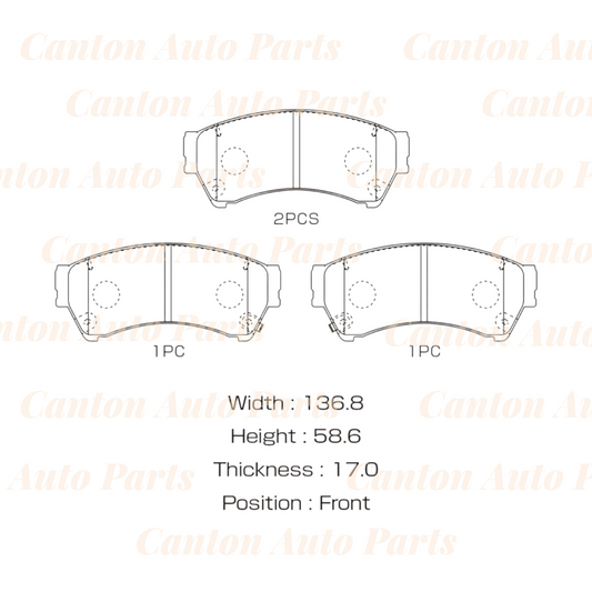 MSM New Ceramic Front Brake Pad Set For Mazda 6 GH 2.2 2.5L 2008-2013