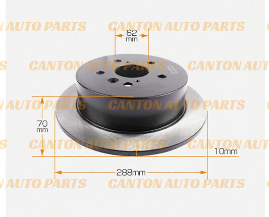 MSM Rear Brake Disc Rotors for Lexus RX330 MCU38 RX350 GSU35 2003-2009