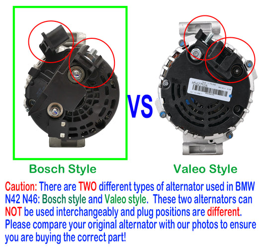 New Alternator for BMW 116 118 316 318 E46 E90 E91 X1 2.0 petrol N42 N46 2001-12