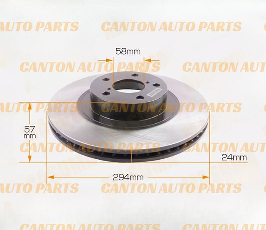 New MSM High Quality Front Brake Disc Rotors for Subaru Forester SH SJ 2008-2018
