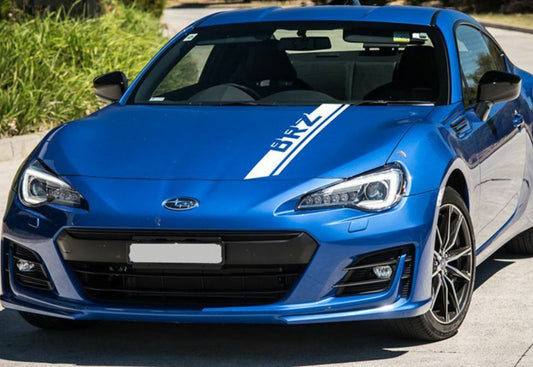 Subura BRZ Sport Bonnet Decorative Decal Sticker (White)