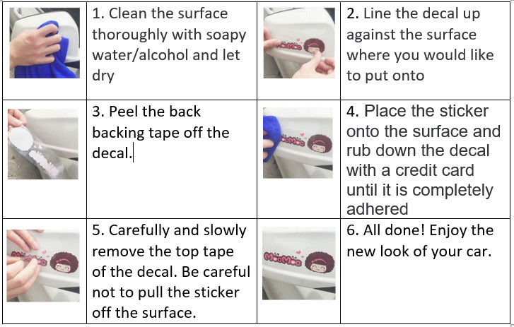 Decal Application Instruction 