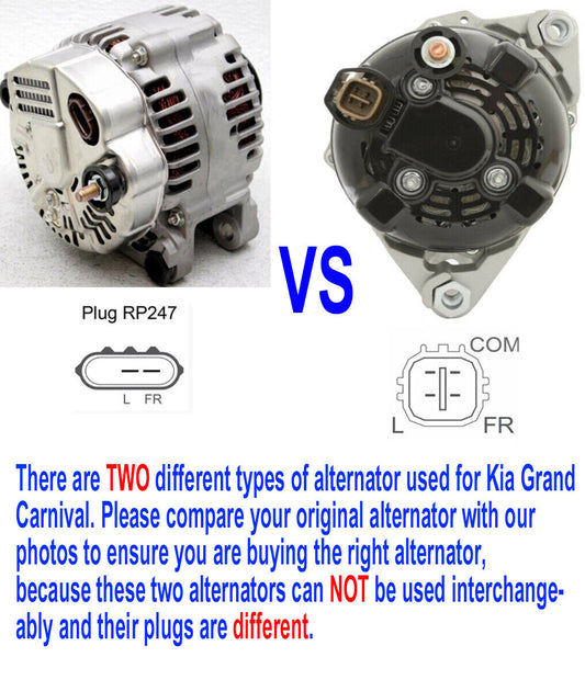 Kia Grand Carnival Alternator Comparison 