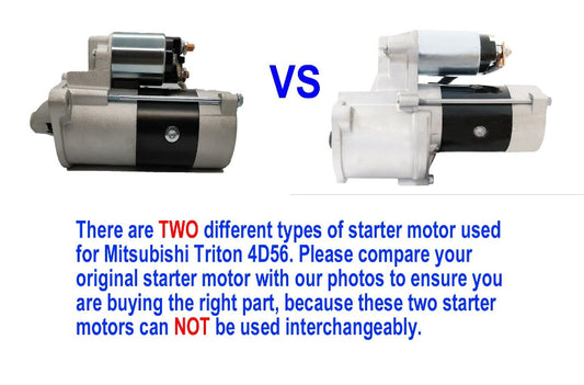 Mitsubishi Triton Starter Motor Comparison 