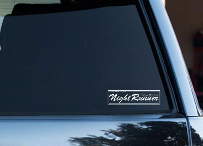 NIGHT RUNNER Drift JDM Car Decal Window Sticker GTR BRZ 86 EVO