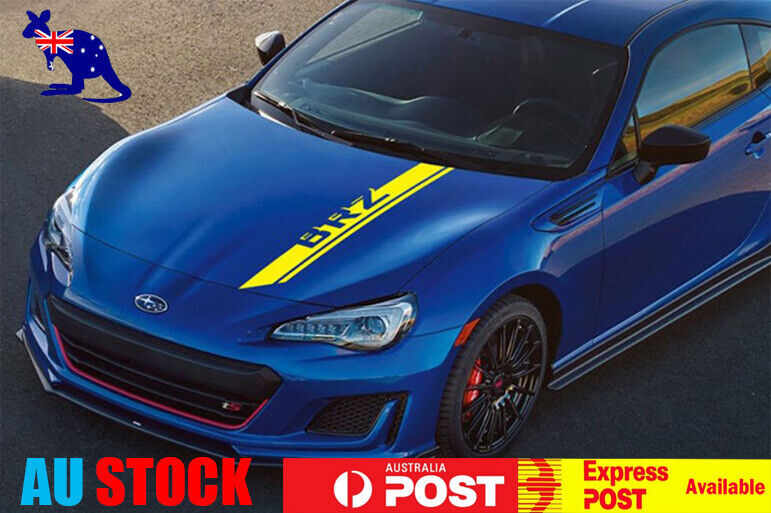 Subaru BRZ Sport Bonnet Decorative Decal Sticker (Yellow)