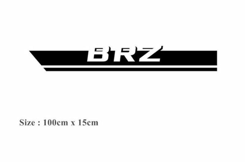 Subaru BRZ Sport Bonnet Decorative Decal Sticker (Yellow)