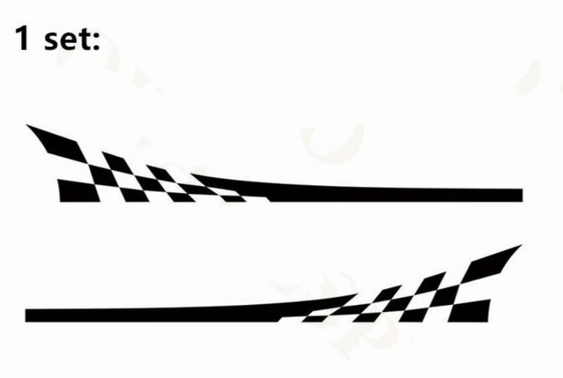 Toyota 86 Subaru BRZ Sport Skirt Decorative Decal Sticker (Yellow) 1 Pair
