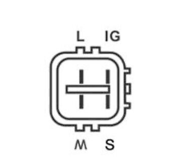 Toyota Yaris Alternator 4 Pin Square Plug
